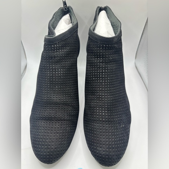 Camper Charcoal Perforated Ankle Boots - Picture 1 of 5